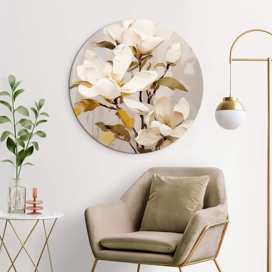 murales de pared Una rama abstracta con Magnolia r44300