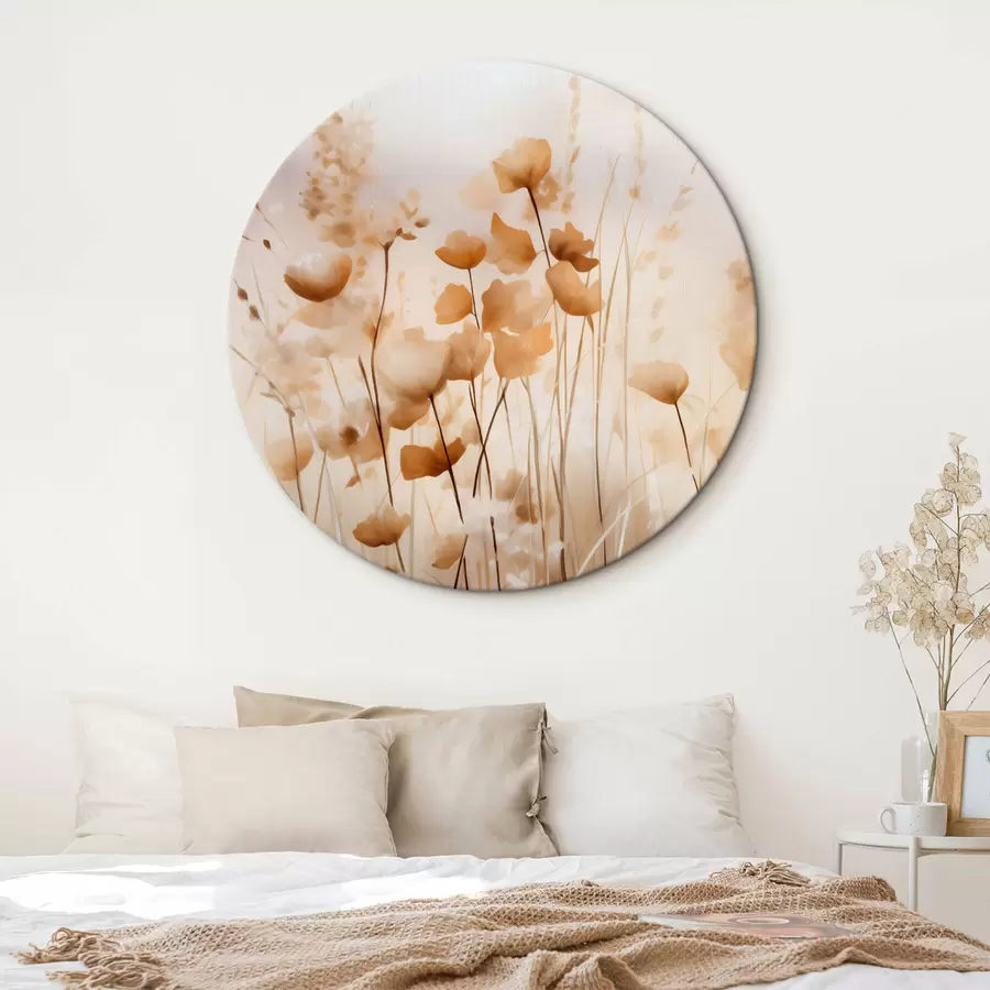 murales de pared Flores silvestres abstractas r44413