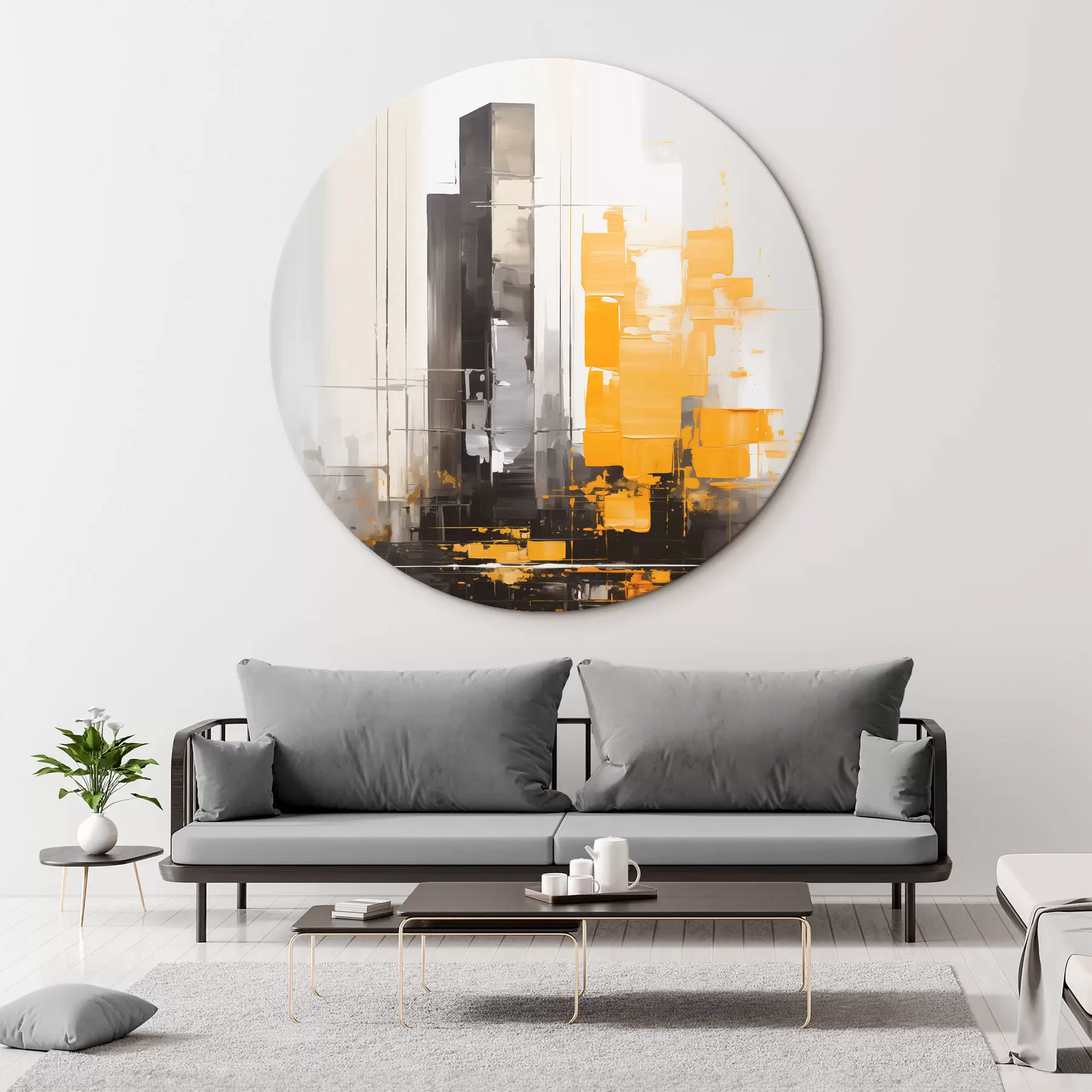 murales de pared Abstracción con rascacielos r45162