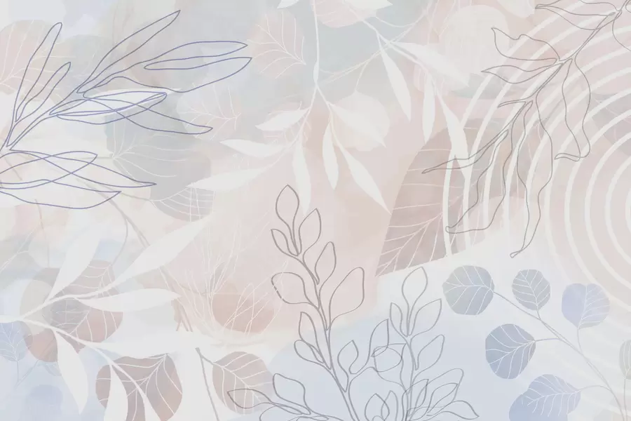 murales de pared Abstracción vegetal w04297