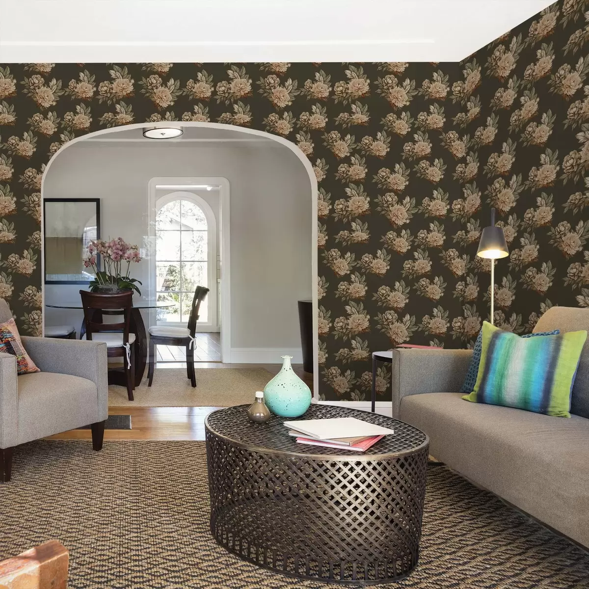 Papel pintado Rosas retro a00419