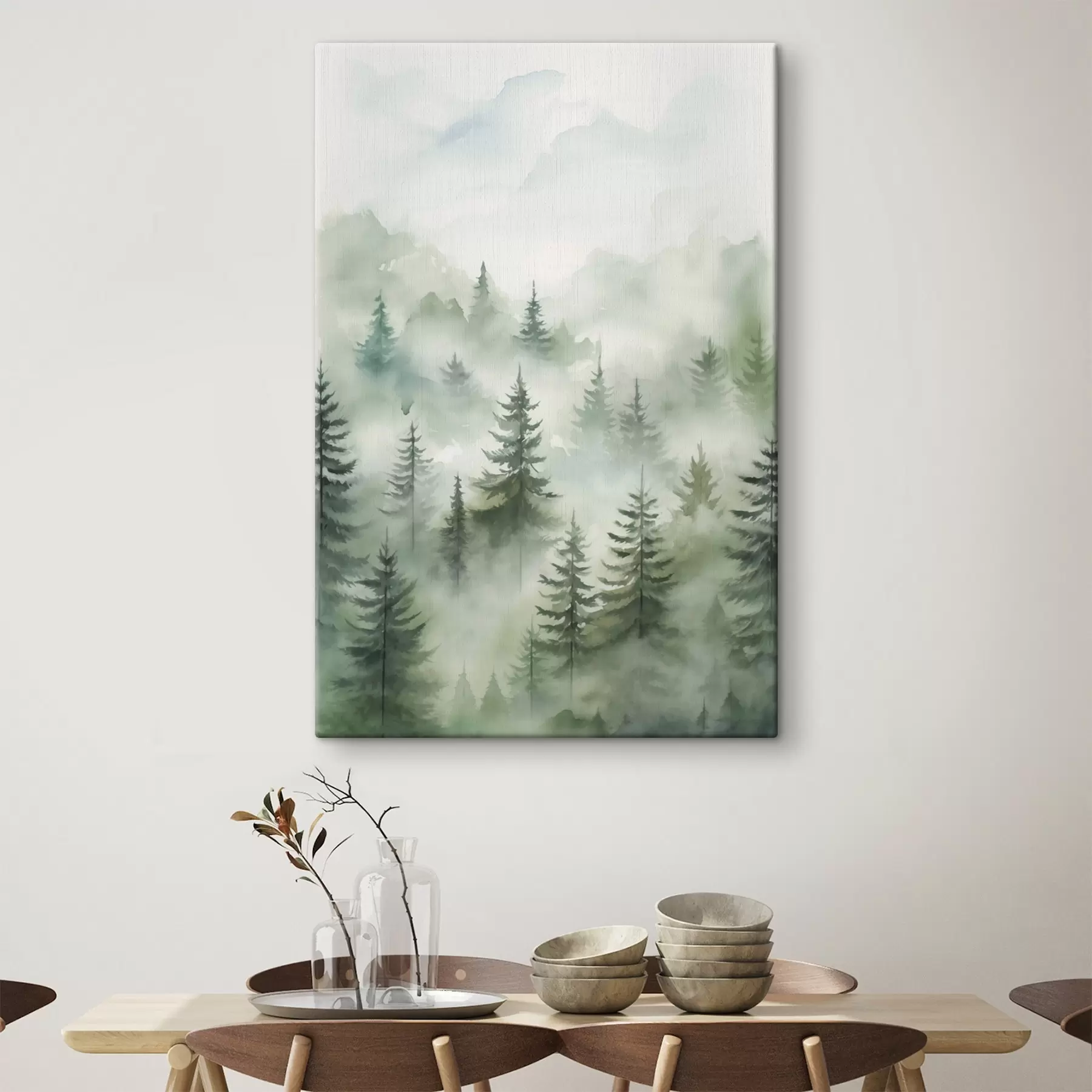 murales de pared Bosque en la niebla s45207