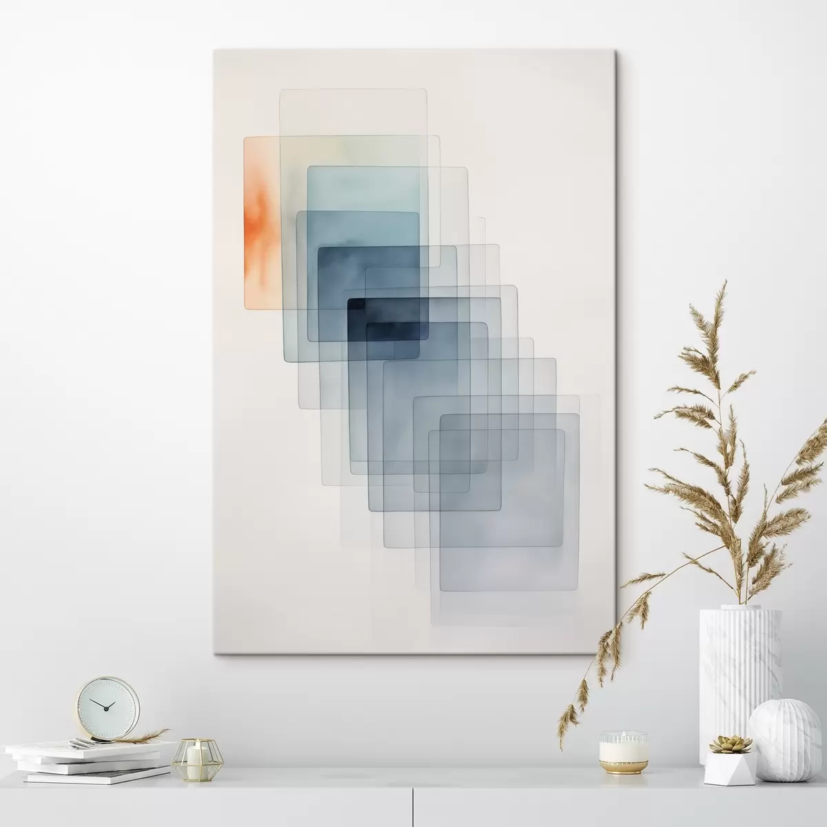 murales de pared Abstracción geométrica minimalista s45213