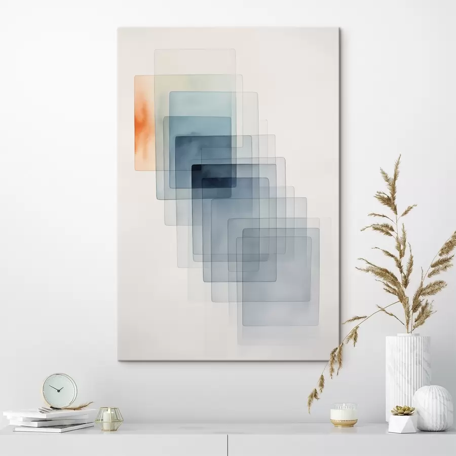 murales de pared Abstracción geométrica minimalista s45213