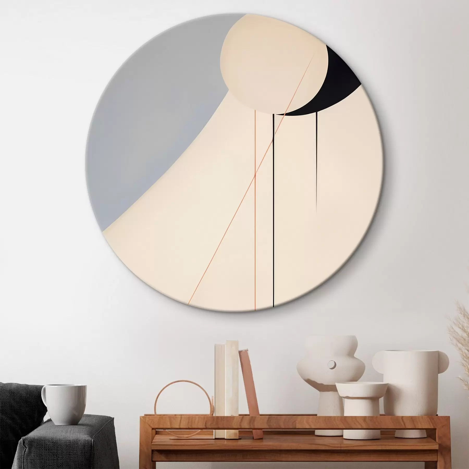 murales de pared Abstracción geométrica minimalista r45212