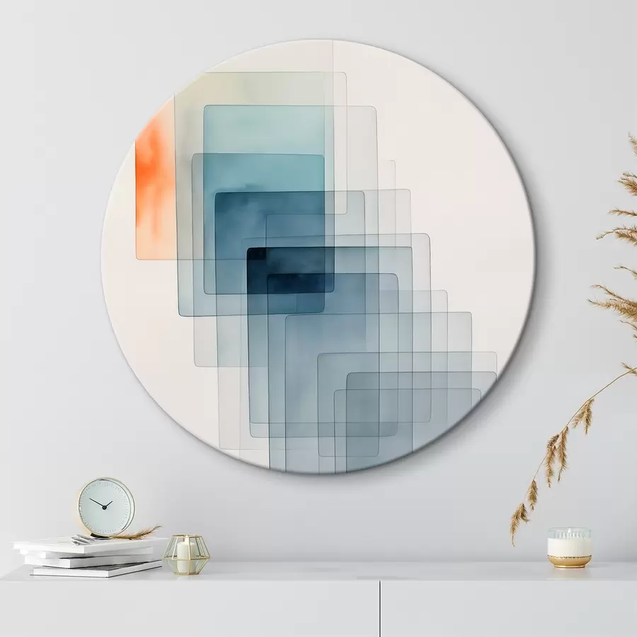 murales de pared Abstracción geométrica minimalista r45213