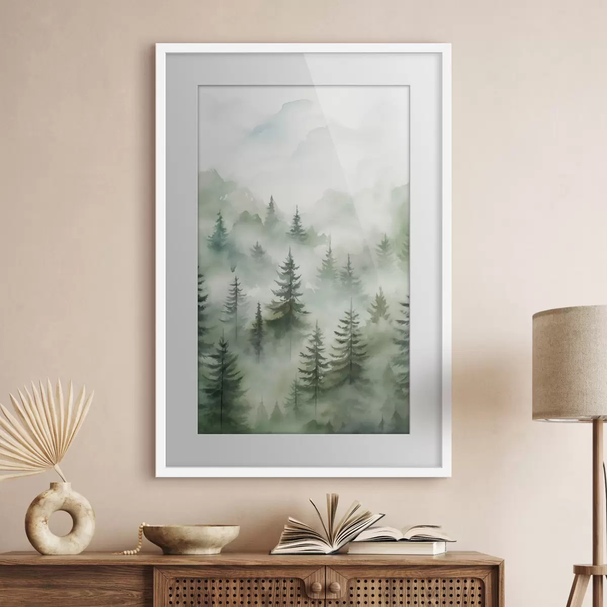 Poster Bosque en la niebla f45207