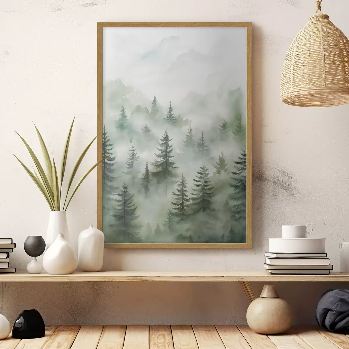 Poster Bosque en la niebla f45207