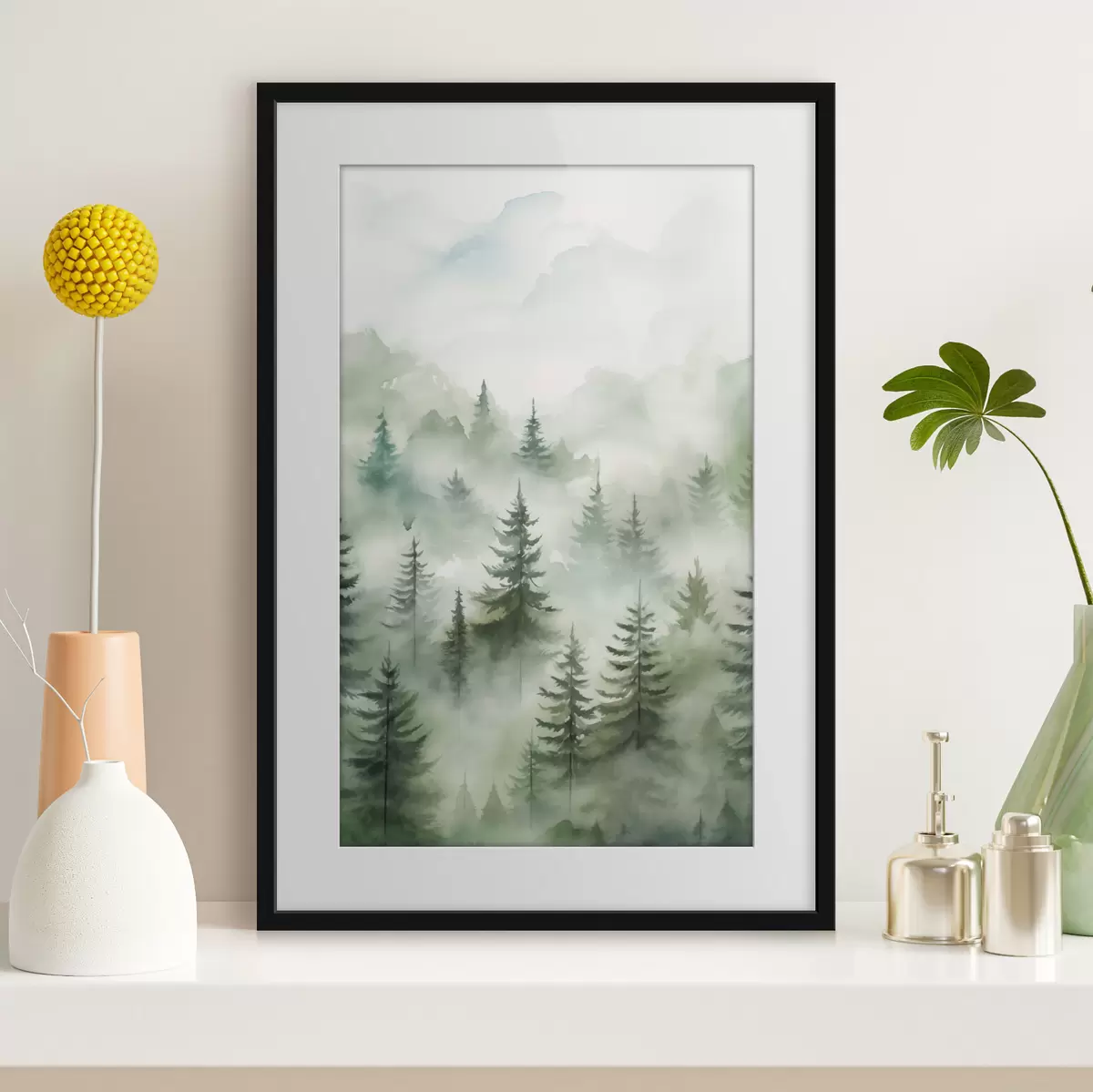 Poster Bosque en la niebla f45207
