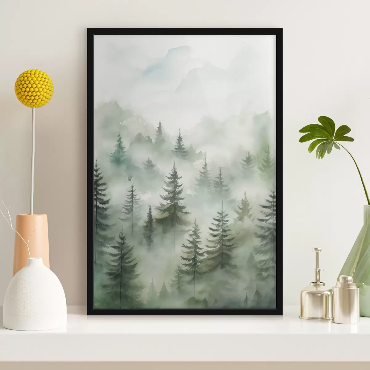 Poster Bosque en la niebla f45207