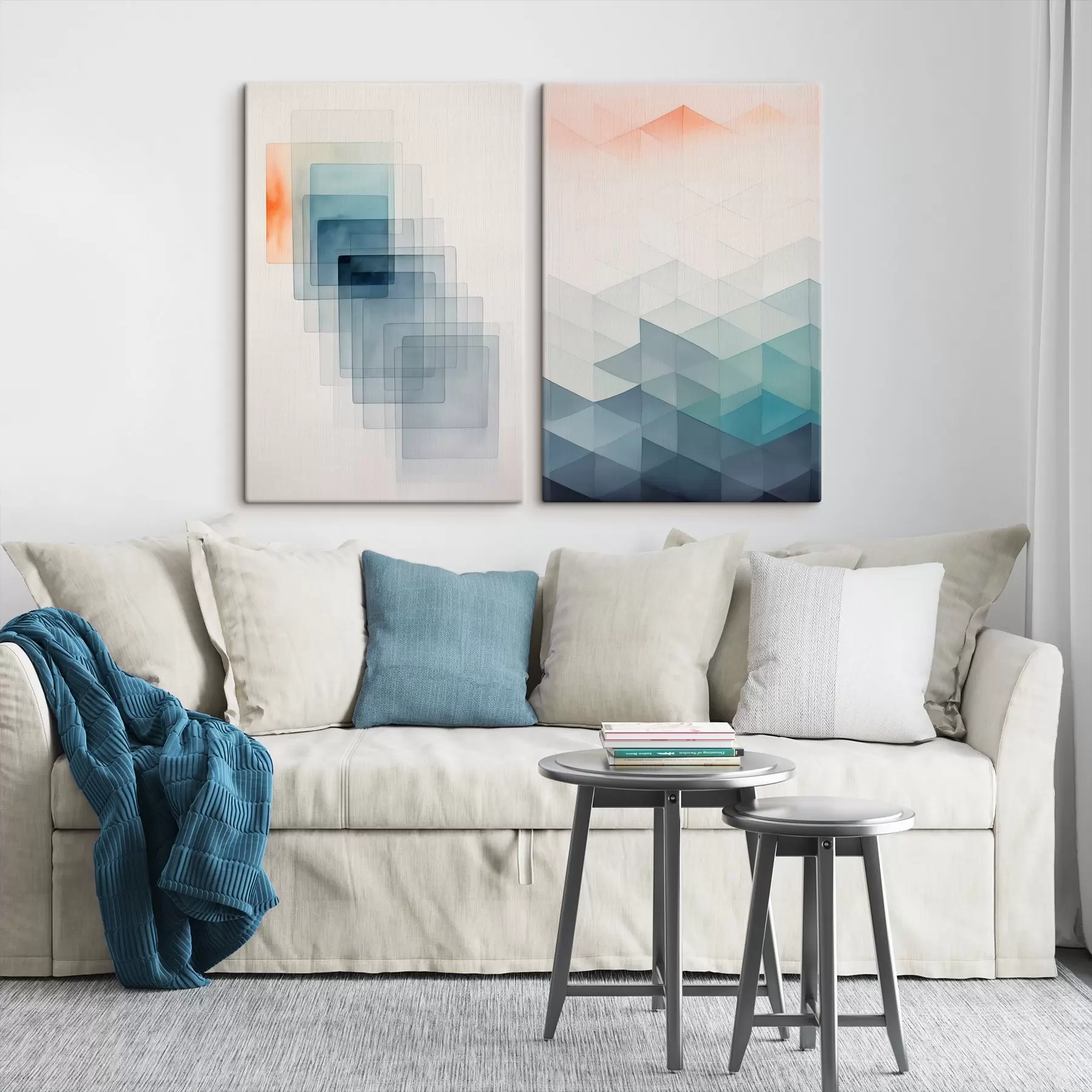 murales de pared Abstracción geométrica moderna m00537