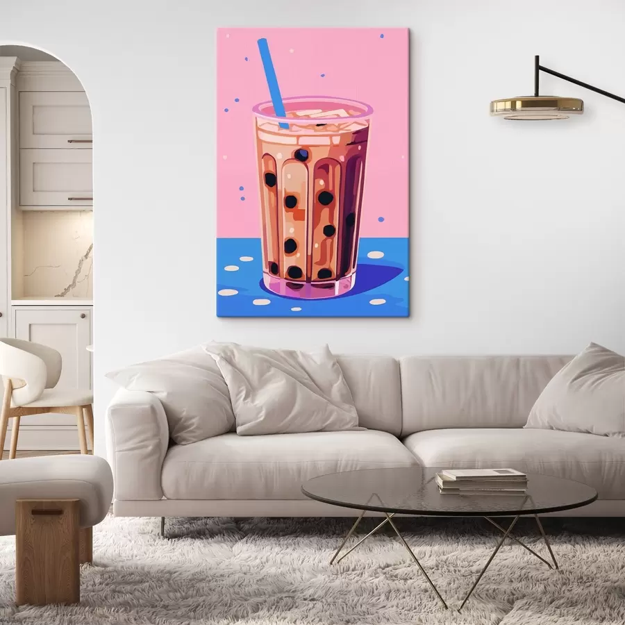 murales de pared Vasos con té de burbujas s45217