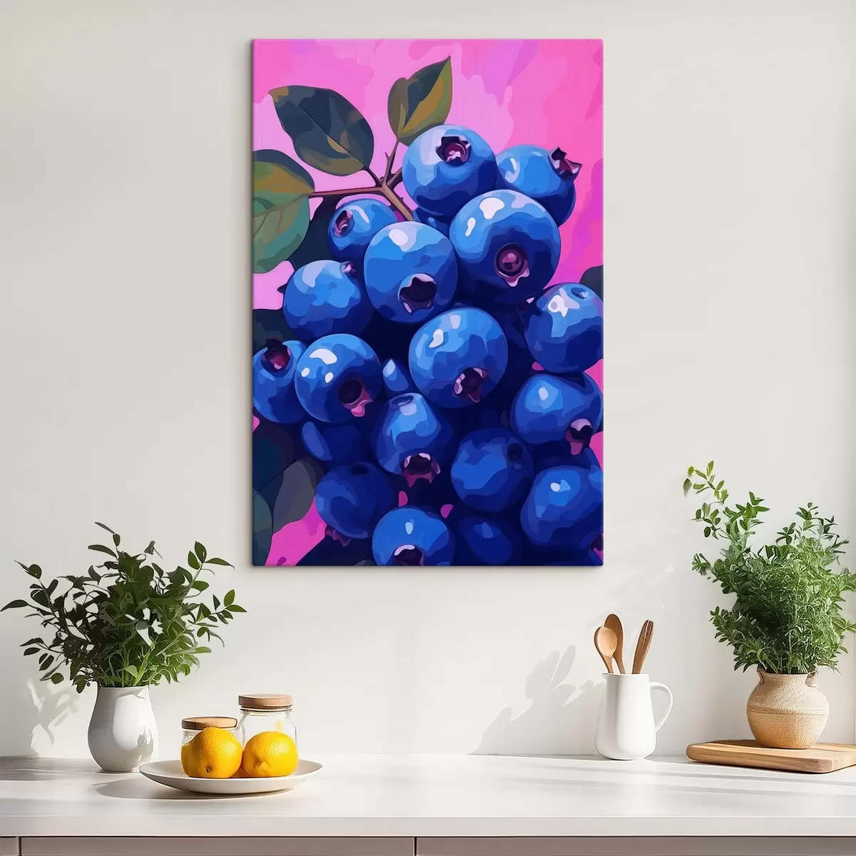 murales de pared Jugosos arándanos s45224