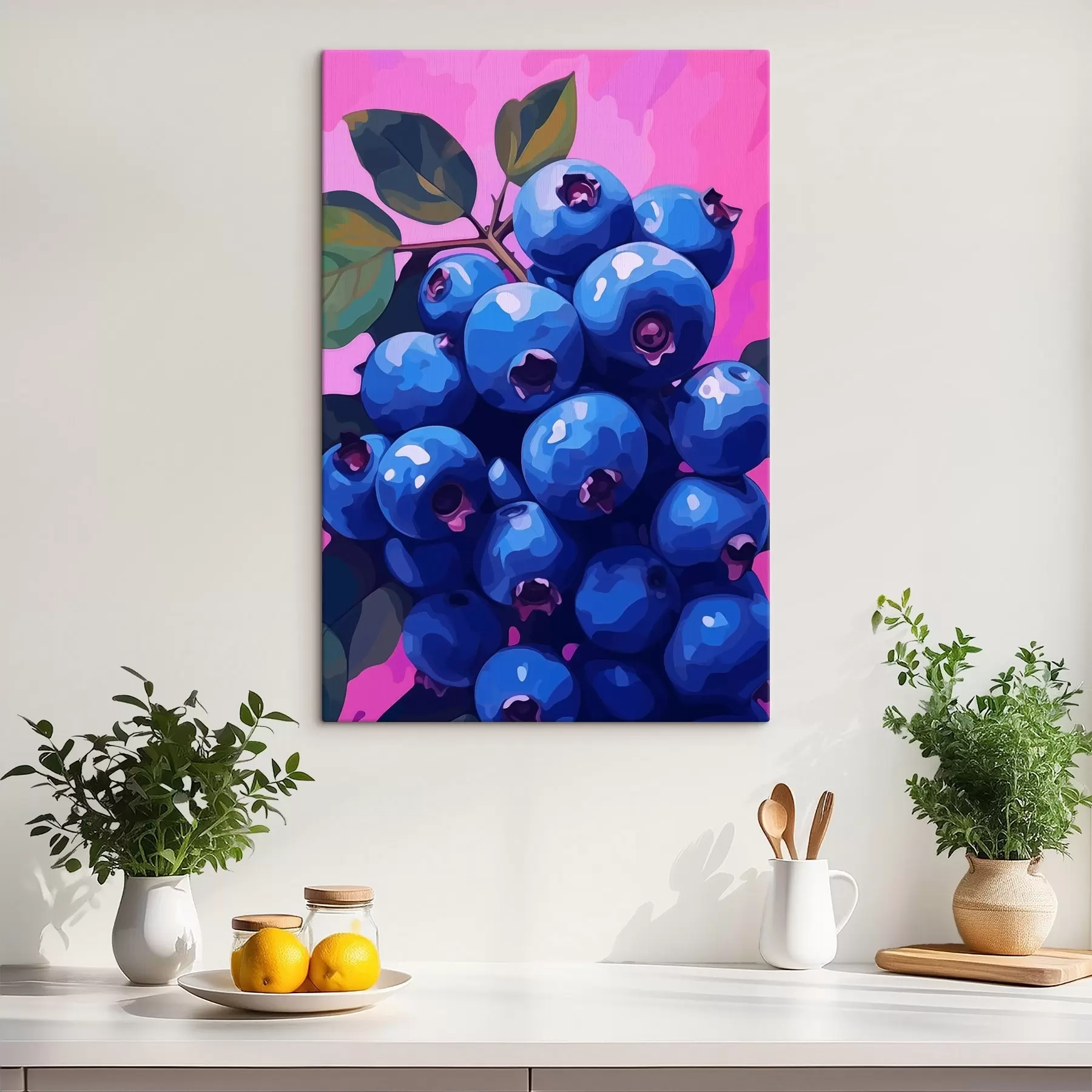 murales de pared Jugosos arándanos s45224