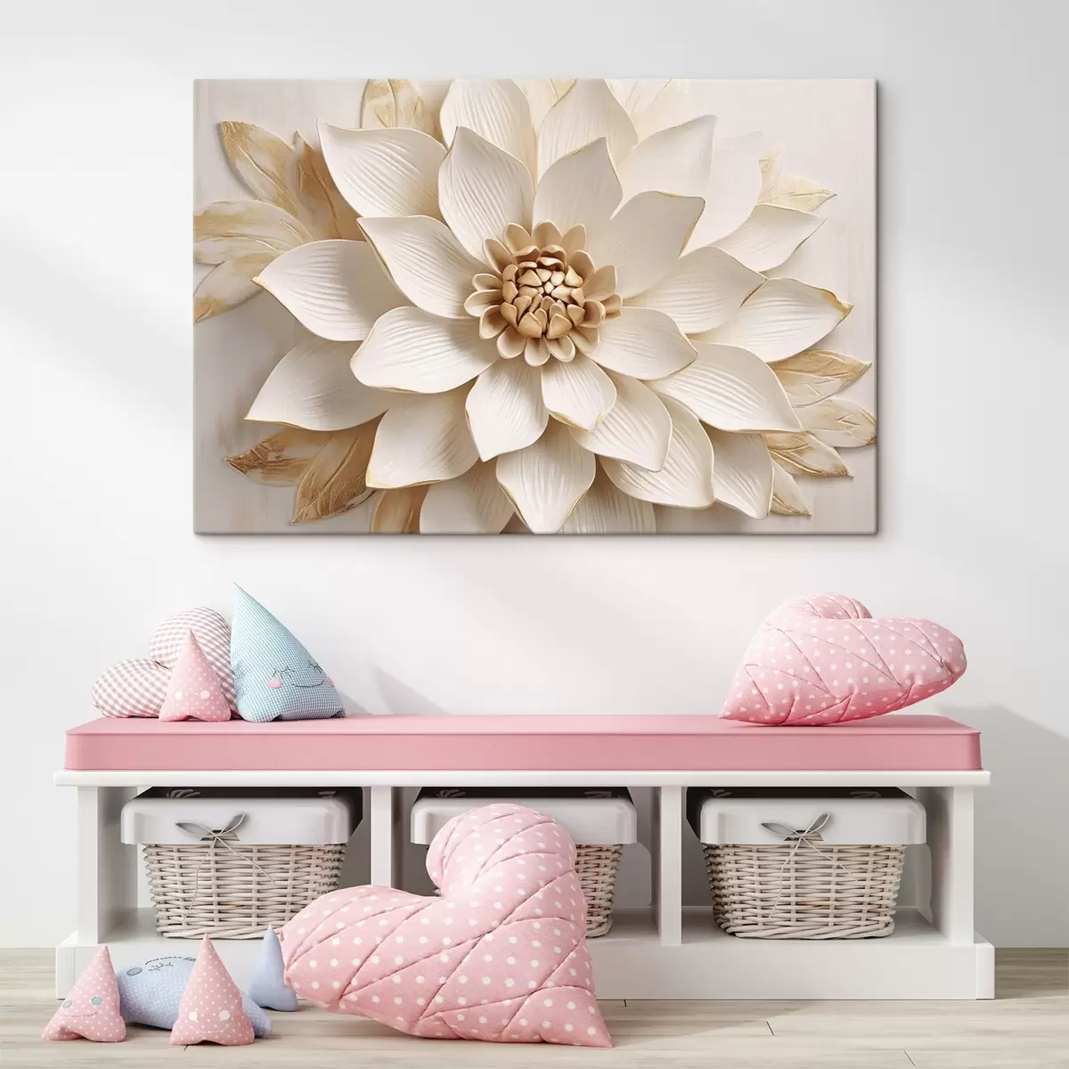 murales de pared Flor volumétrica s45225