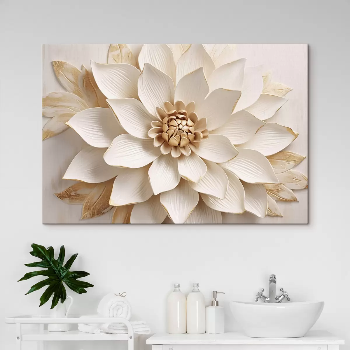 murales de pared Flor volumétrica s45225