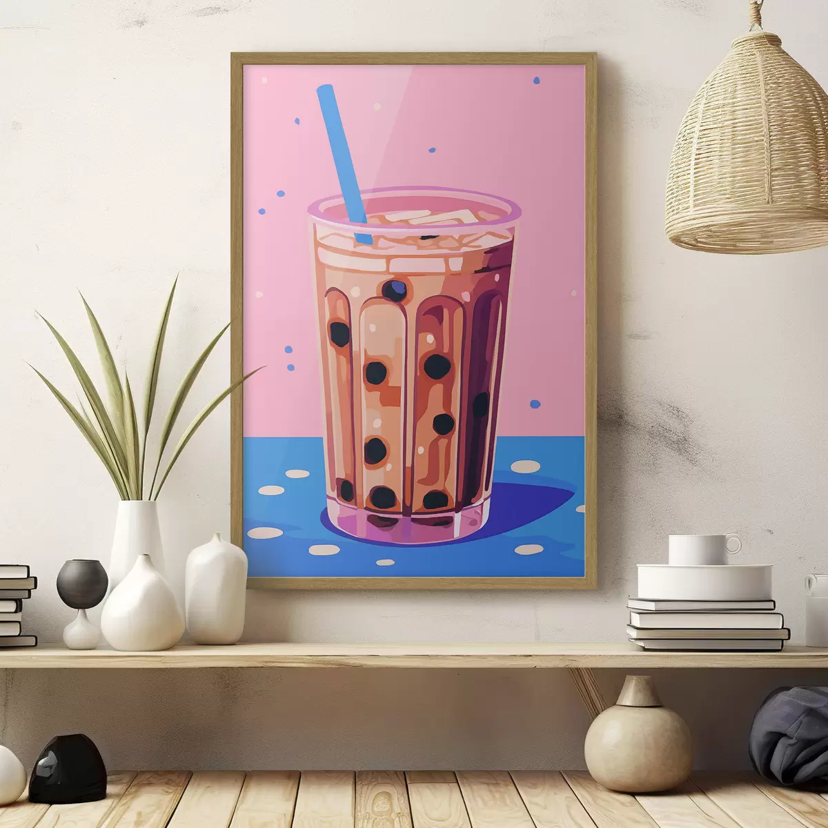 Poster Vasos con té de burbujas f45217