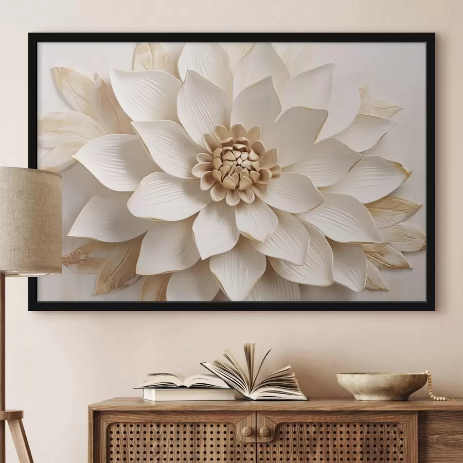 murales de pared Flor volumétrica f45225