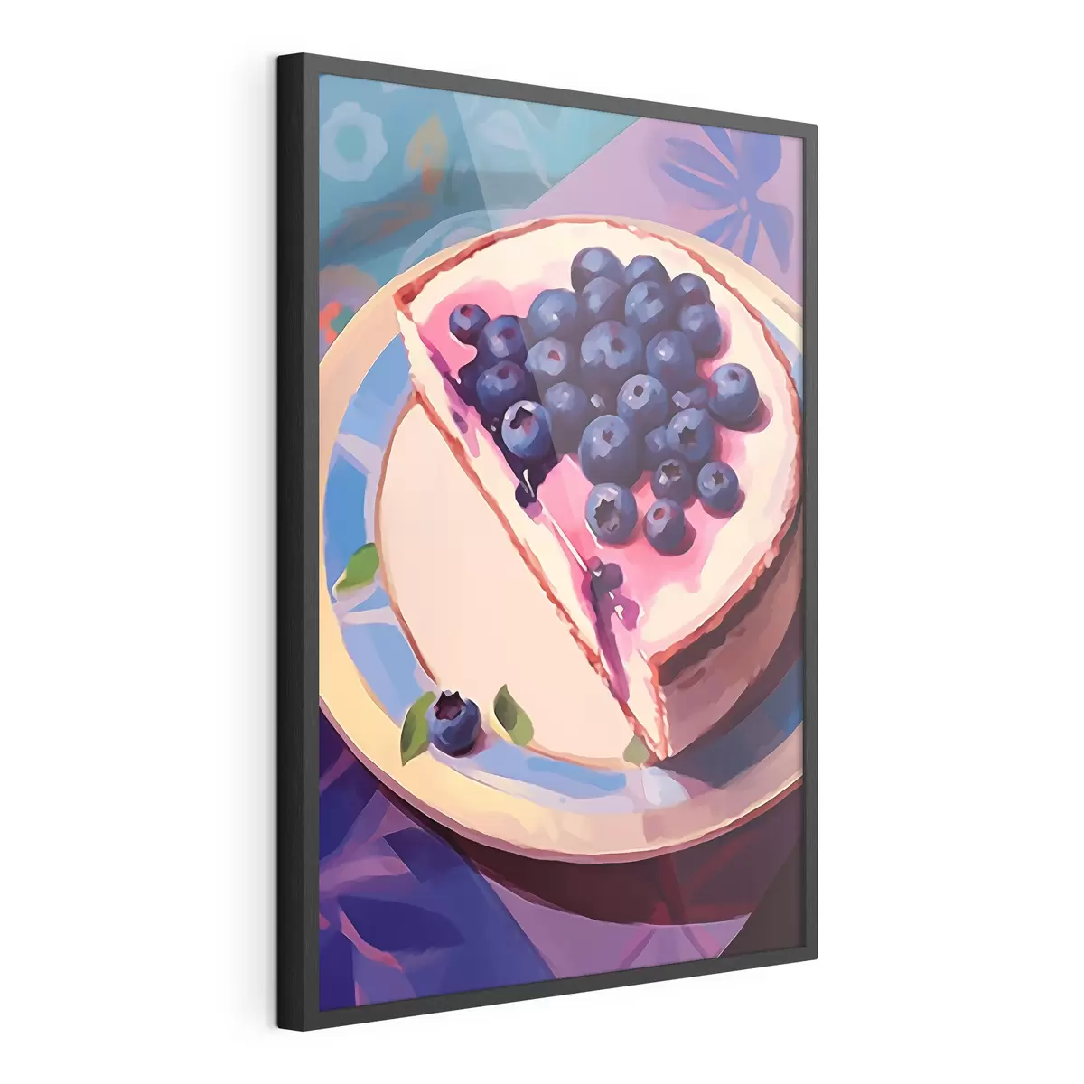 Poster Tarta de queso con arándanos f45230