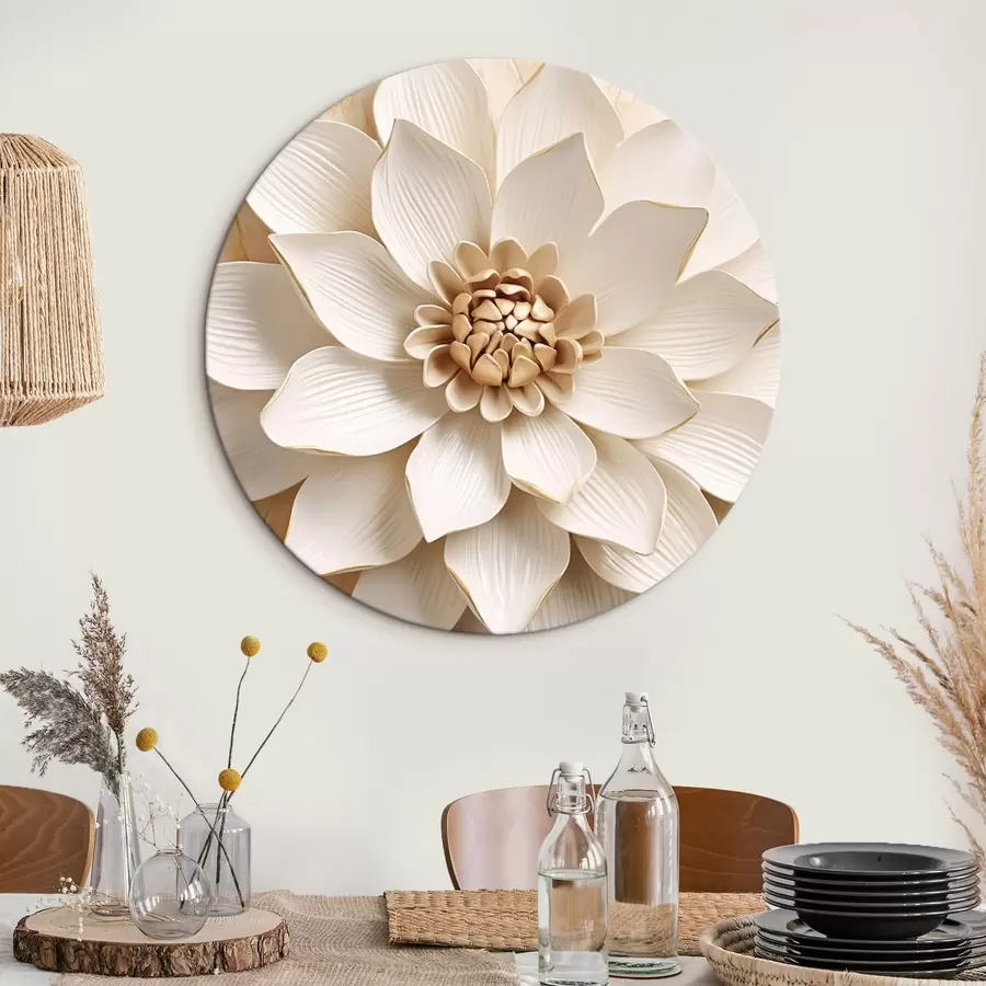 murales de pared Flor volumétrica r45224