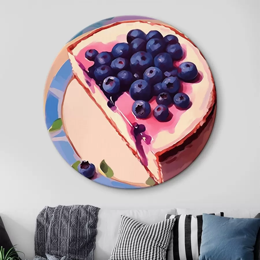 murales de pared Tarta de queso con arándanos r45229