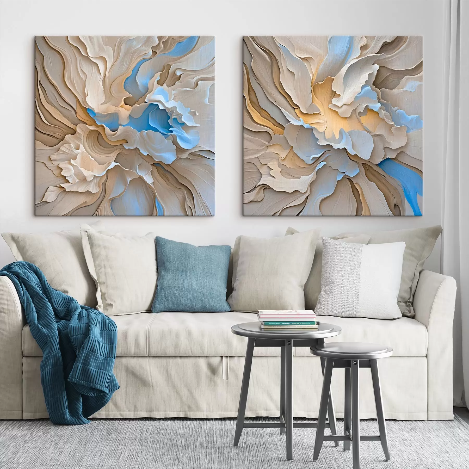 murales de pared Imitación de ondas de textura abstracta m00539