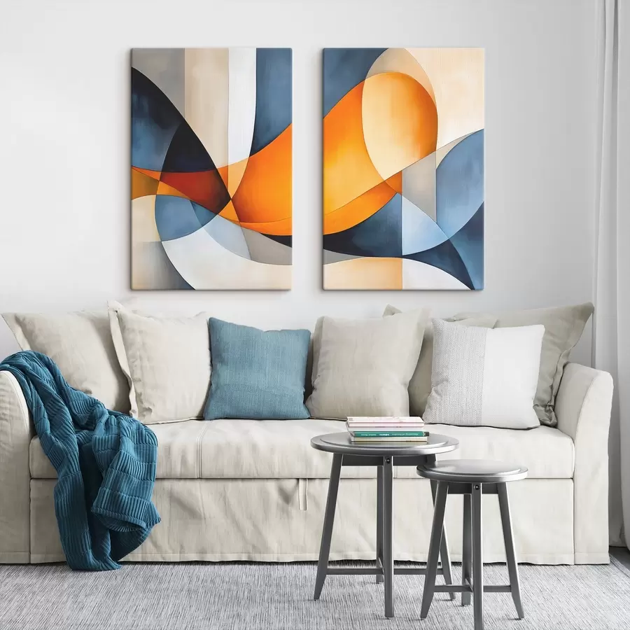 murales de pared Abstracción con formas geométricas. m00540