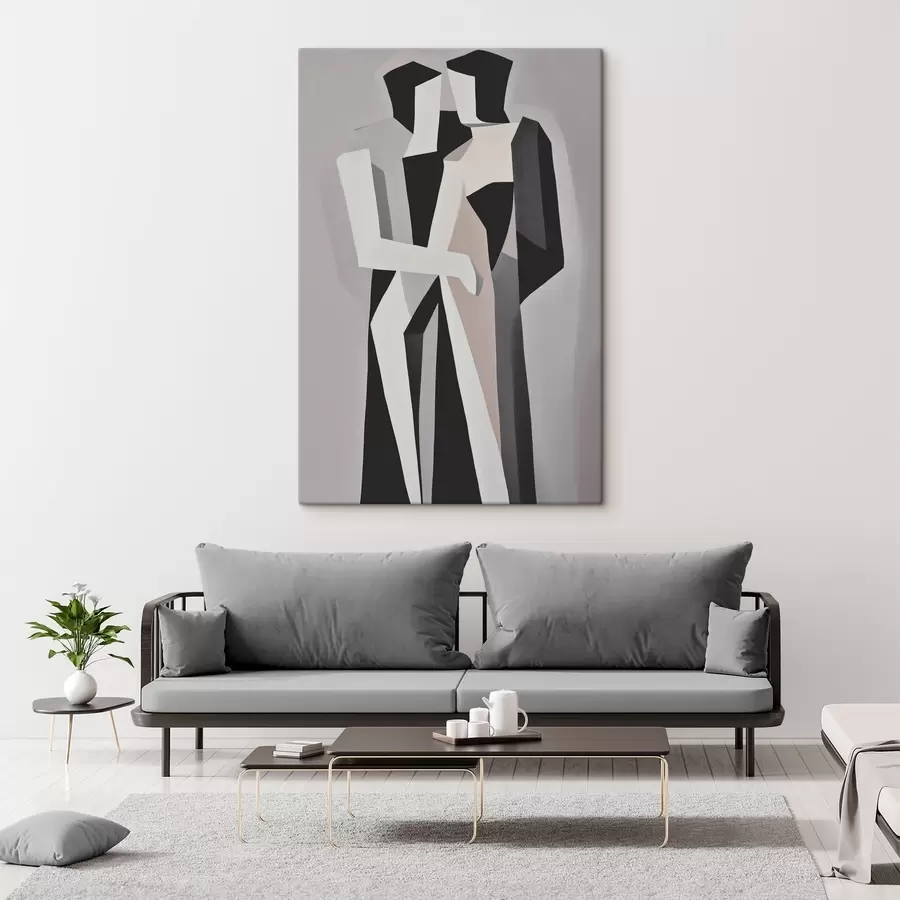 murales de pared Figuras abstractas en monocromo s45155