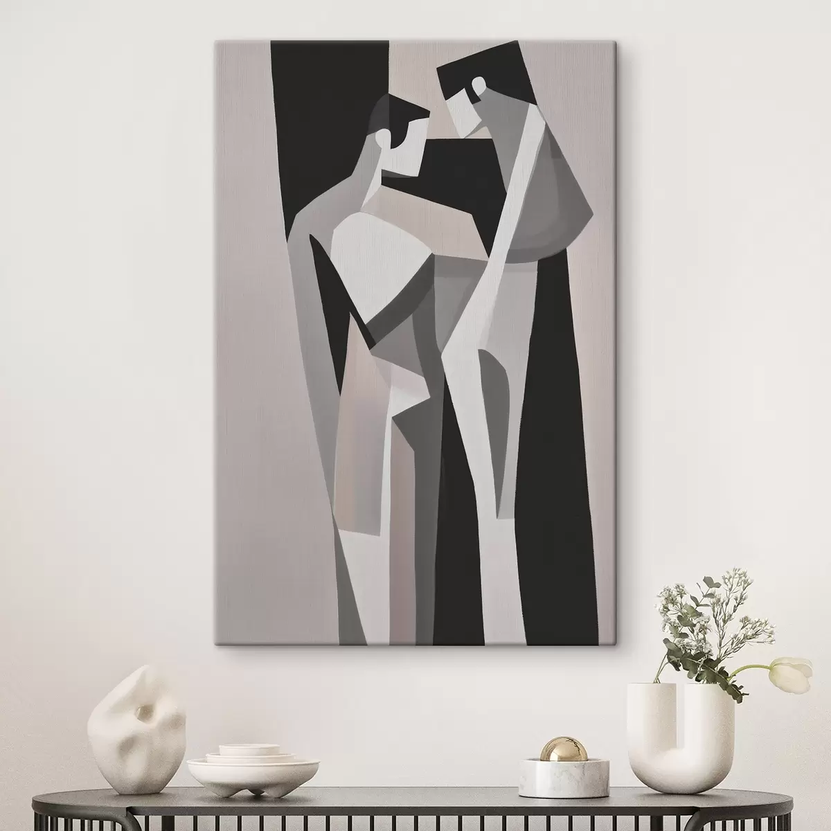 murales de pared Composición geométrica de pareja s45156