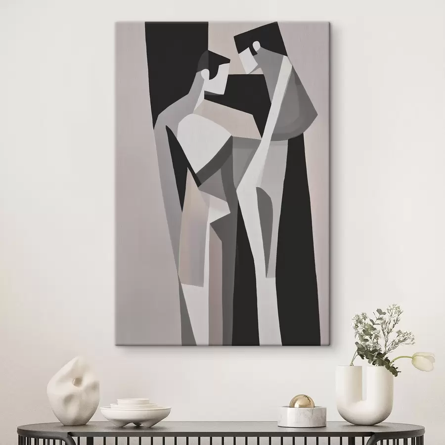 murales de pared Composición geométrica de pareja s45156