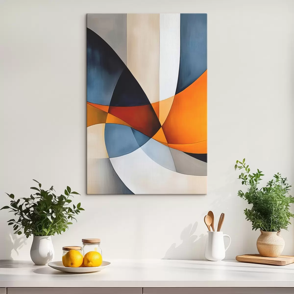 murales de pared Abstracción con formas geométricas. s45201