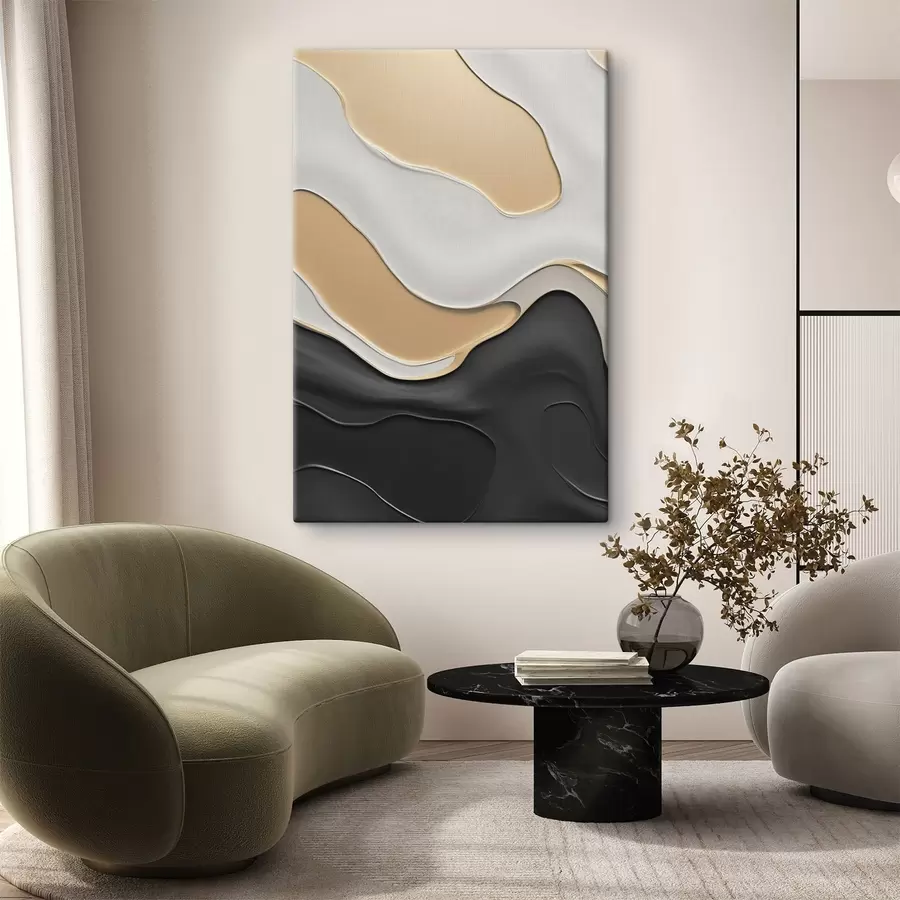 murales de pared Curvas abstractas y elegantes s45203