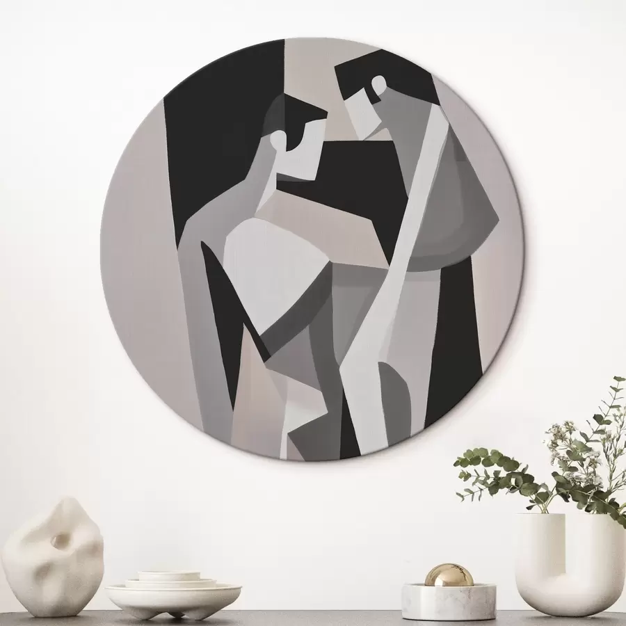 murales de pared Composición geométrica de pareja r45156