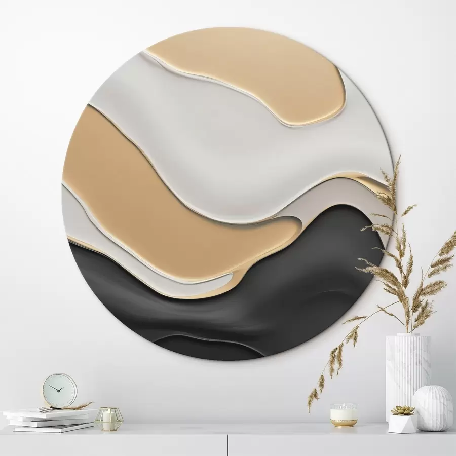 murales de pared Curvas abstractas y elegantes r45203