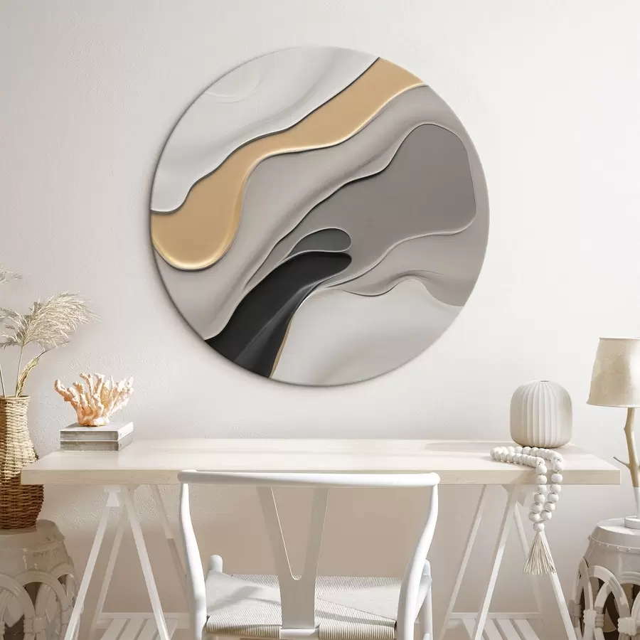murales de pared Curvas abstractas y elegantes r45204