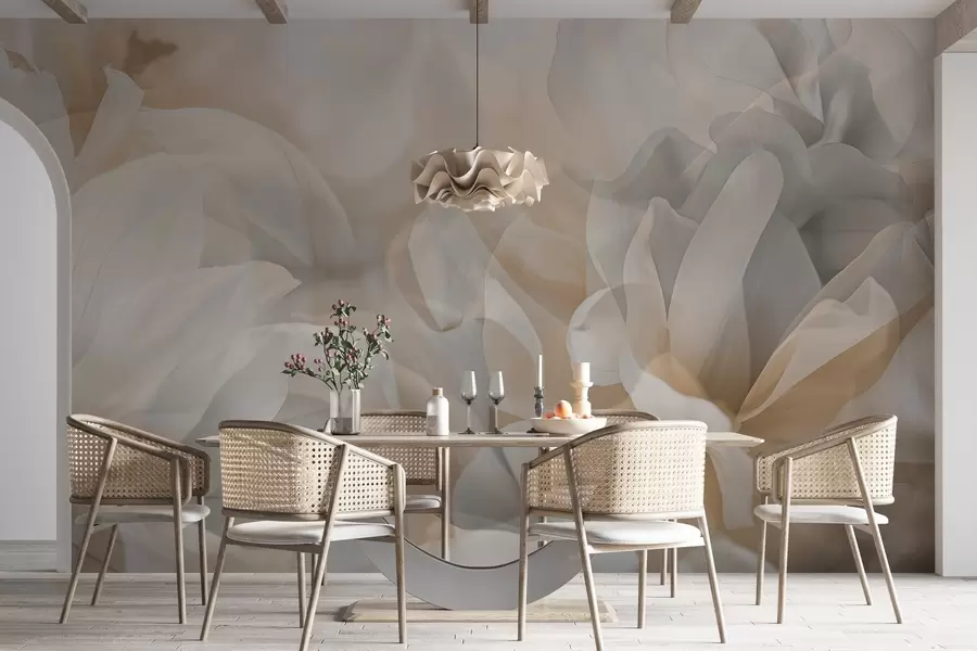 murales de pared Flores semitransparentes w04320