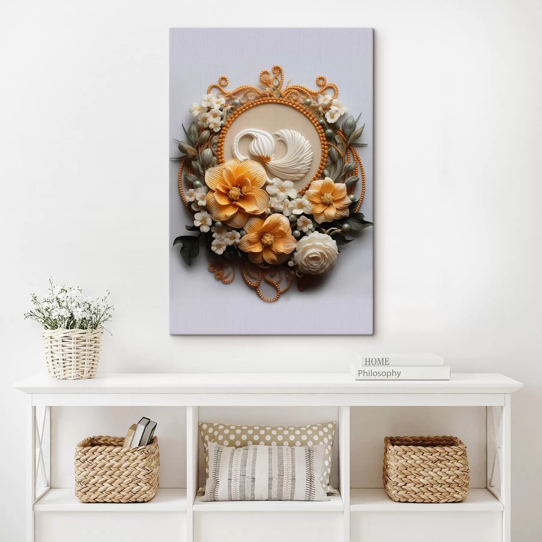 murales de pared Composición abstracta de flores s44553