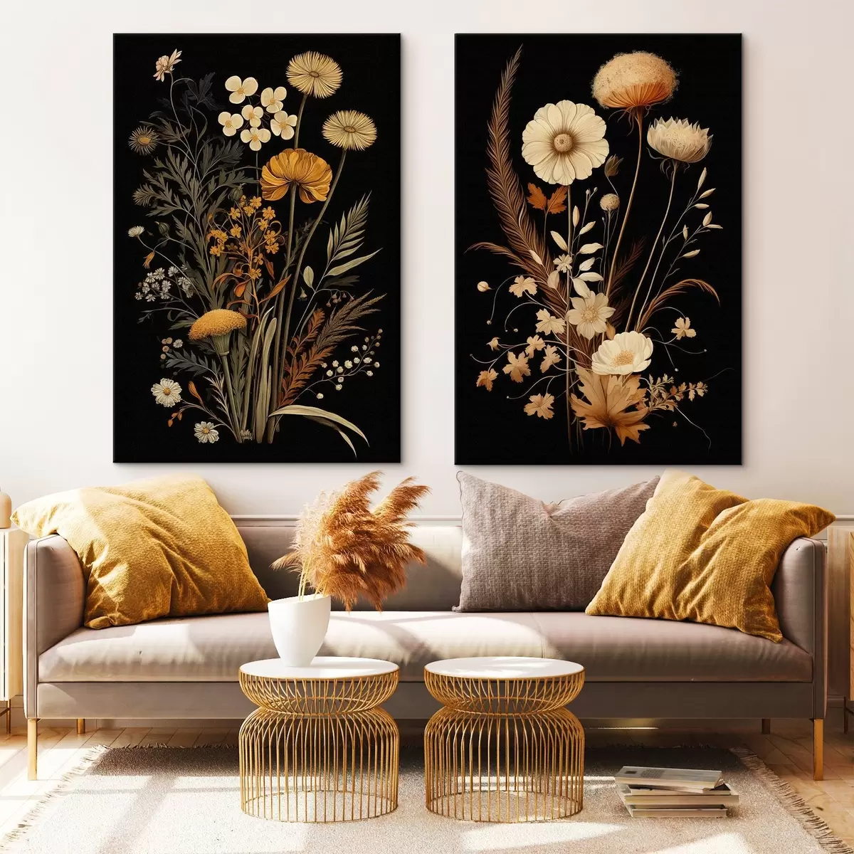 murales de pared Flores góticas m00552