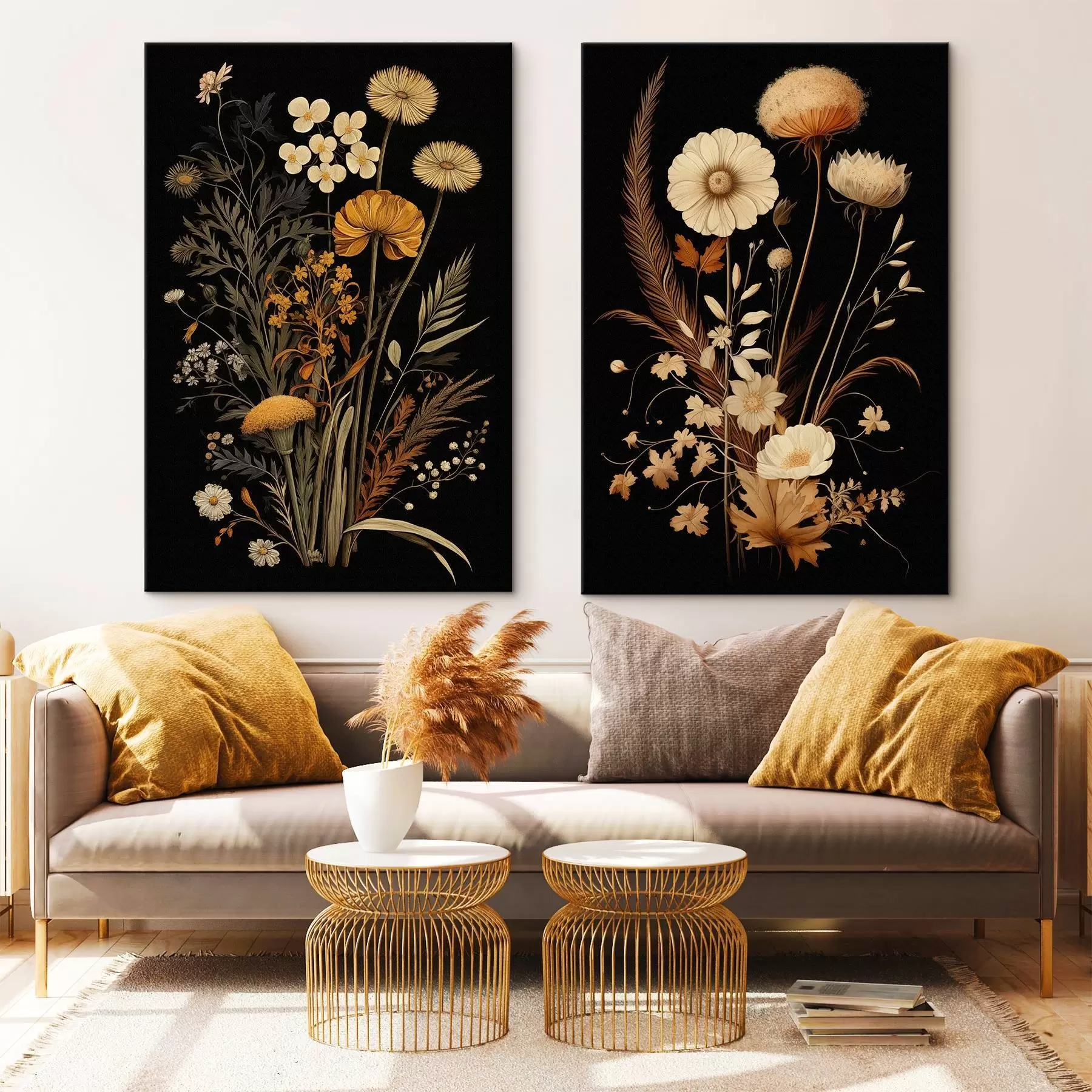 murales de pared Flores góticas m00552