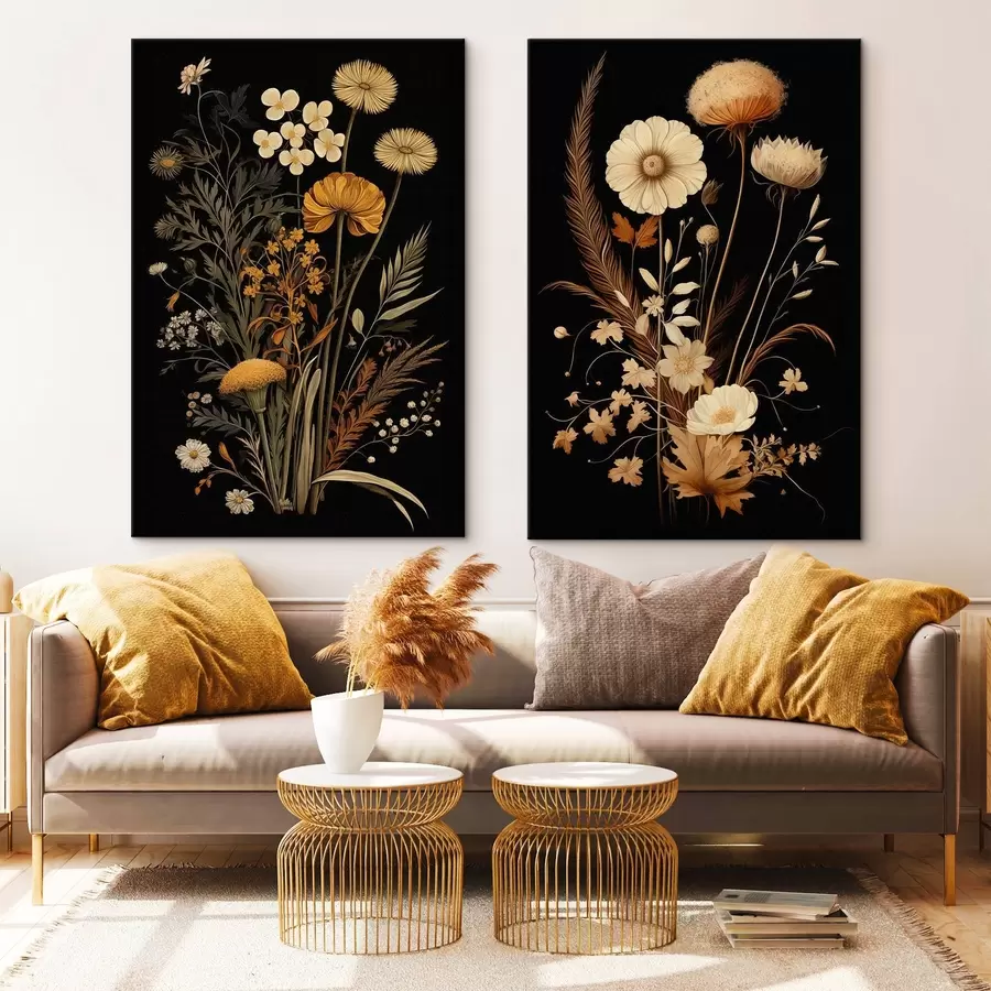 murales de pared Flores góticas m00552