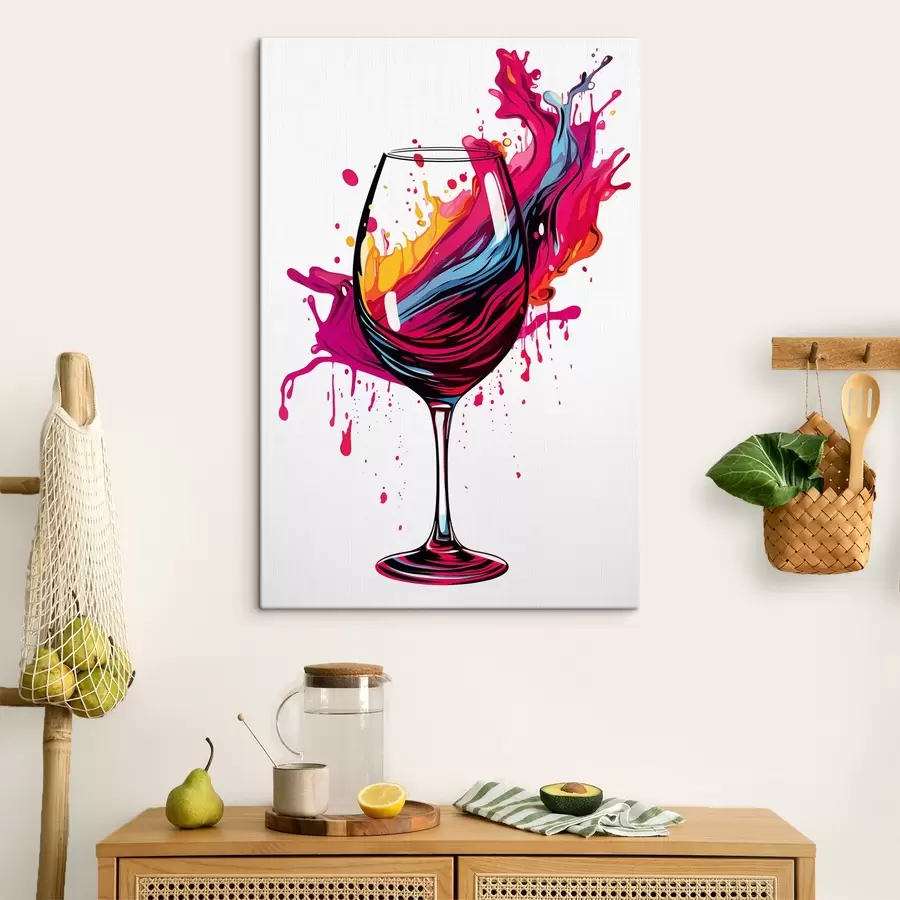 murales de pared Un vaso con pinturas s45269