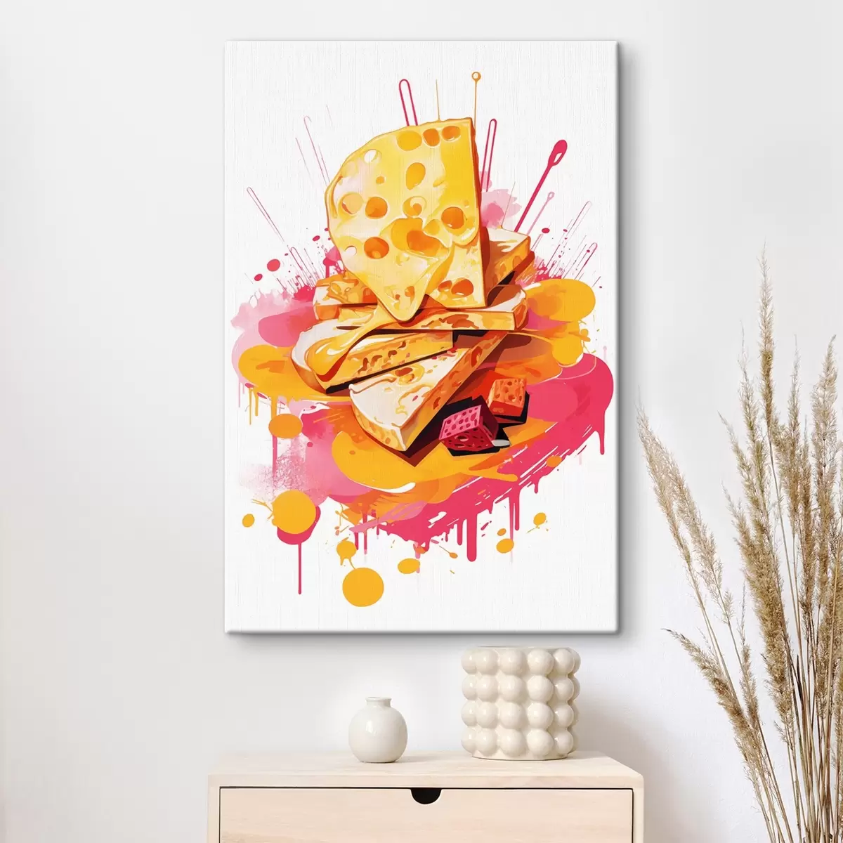 murales de pared Composición del queso s45270