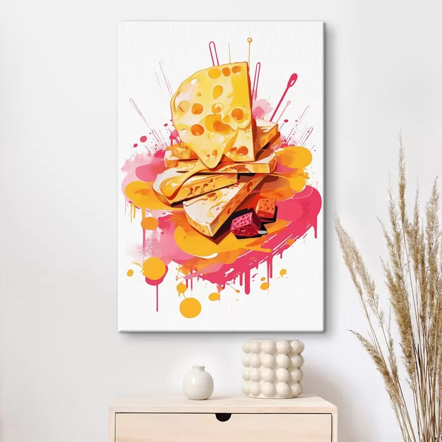 murales de pared Composición del queso s45270