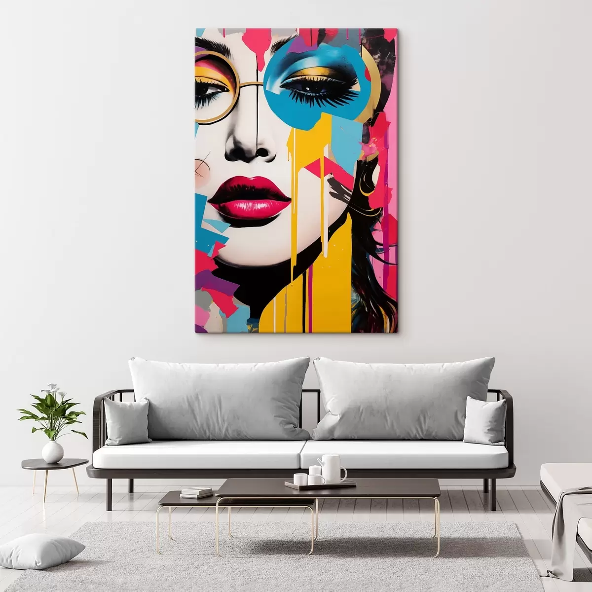 murales de pared Colores tras las gafas s45284