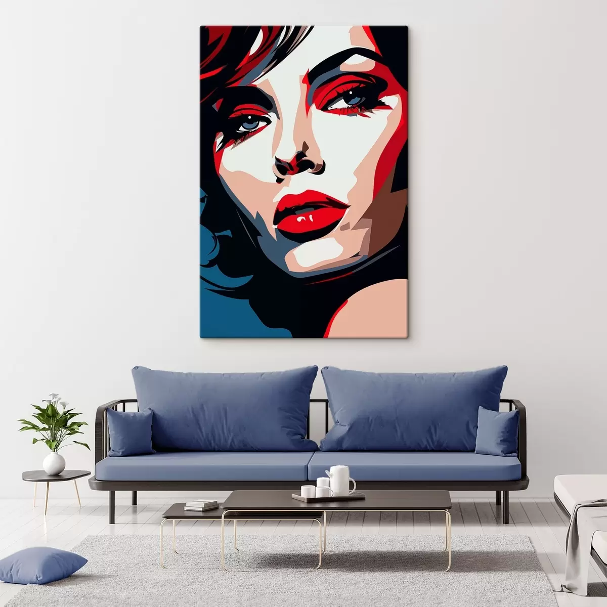 murales de pared Chica de bellos colores s45288