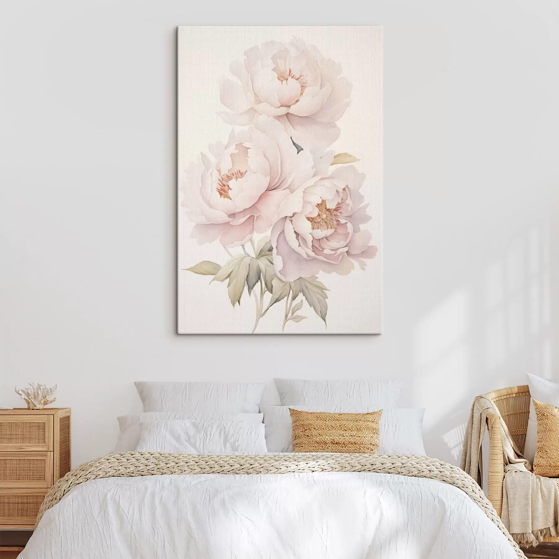 murales de pared Delicadas peonías s45293