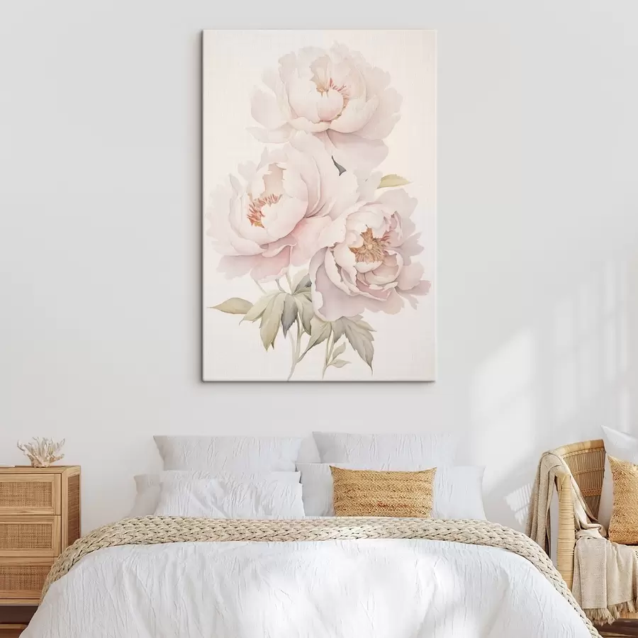 murales de pared Delicadas peonías s45293