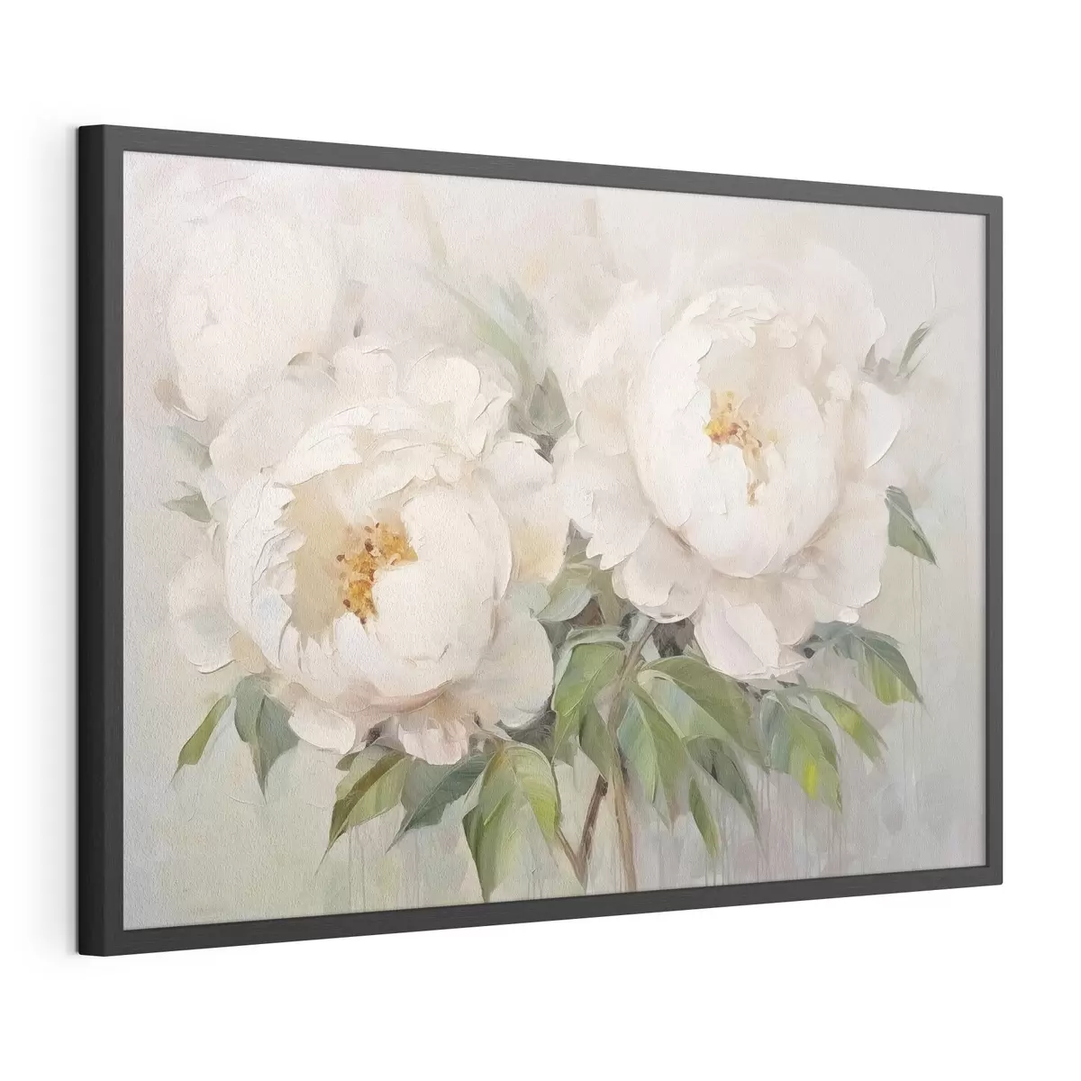 Poster Delicadas peonías blancas f45268