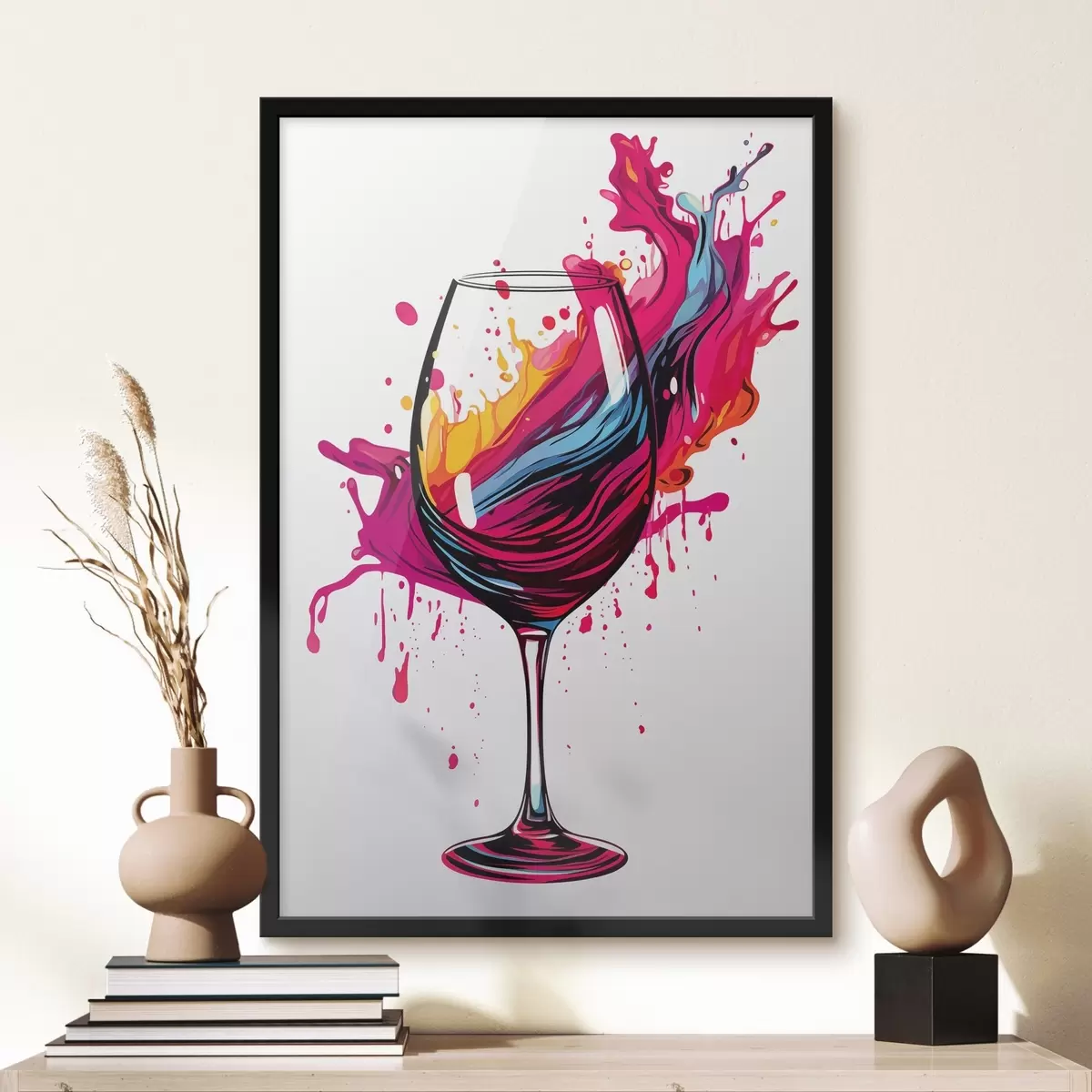 Poster Un vaso con pinturas f45269