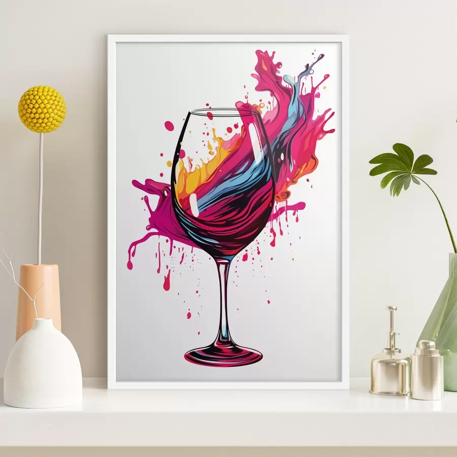 murales de pared Un vaso con pinturas f45269